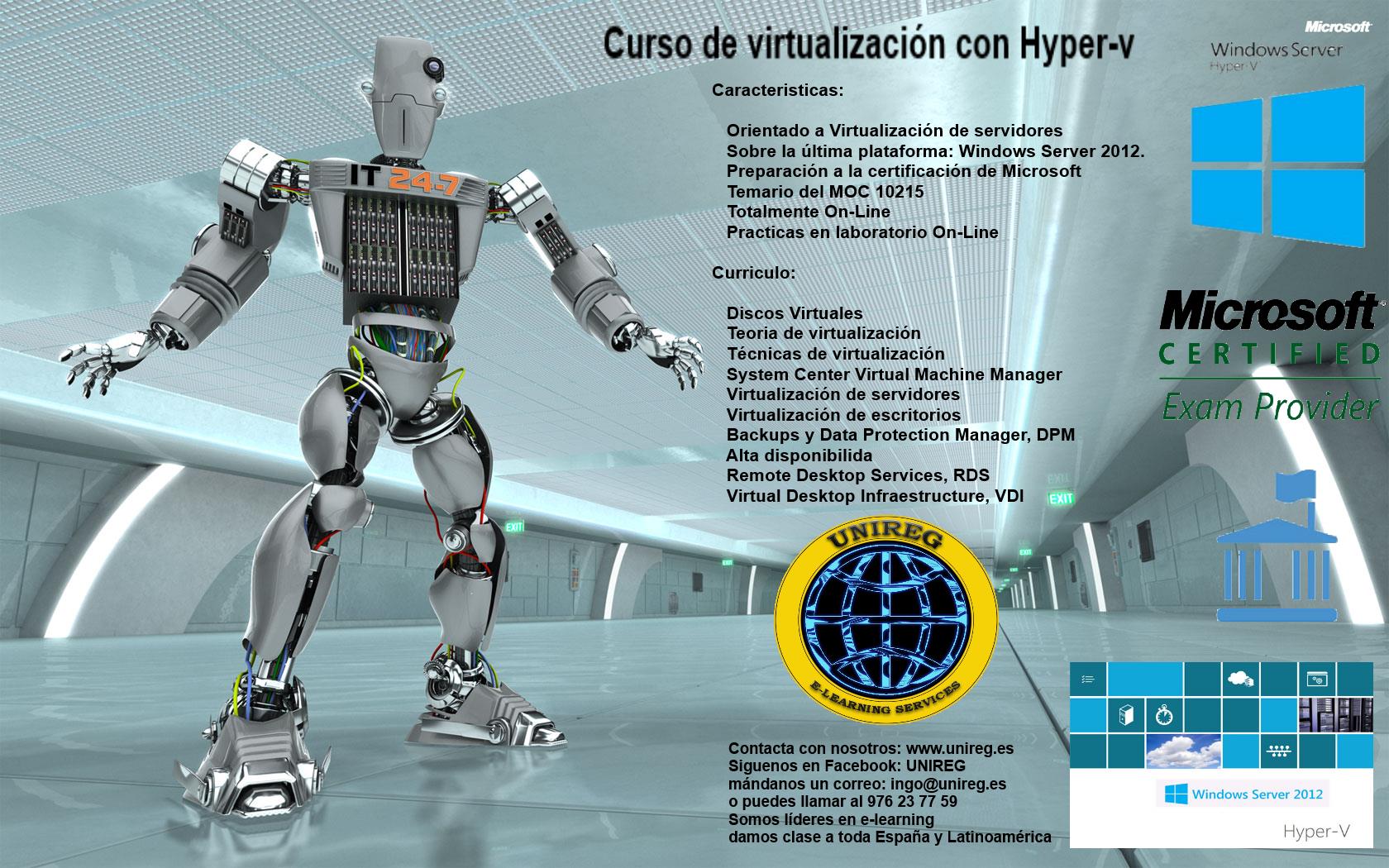 cartel curso Hyper-V