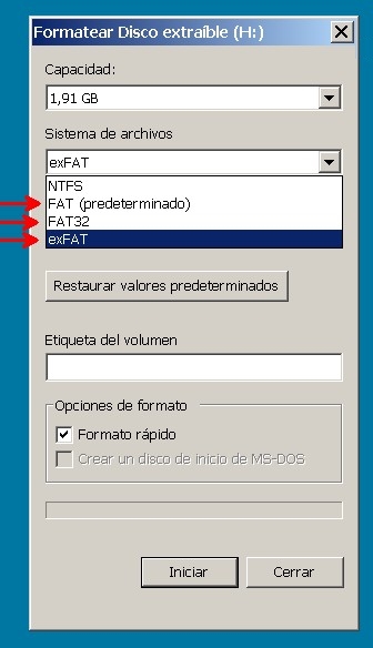 Formatio Windows